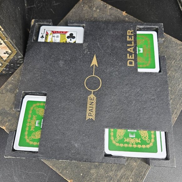 Vintage Paine's Duplicate Whist Trays 20 Tray Set US Playing Card Co Bridge Game - Picture 2 of 16